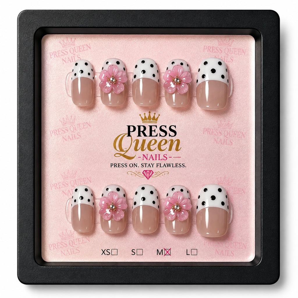 Pretty in Polka – Press\-On Nail Set
