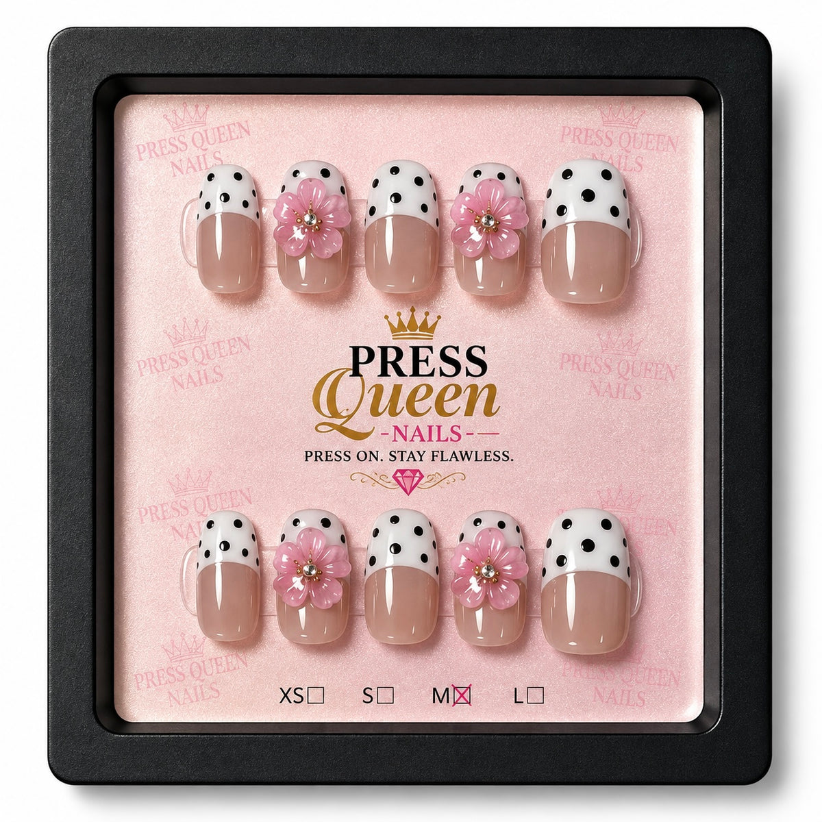 Pretty in Polka – Press\-On Nail Set