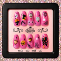 Pink Boo-tique | Hot Pink Glitter Halloween Press-On Nails