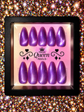 Purple Reign | Shimmer Purple Almond Press-On Nails