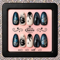 Midnight Enchantment | Gothic Rose Halloween Press-On Nails
