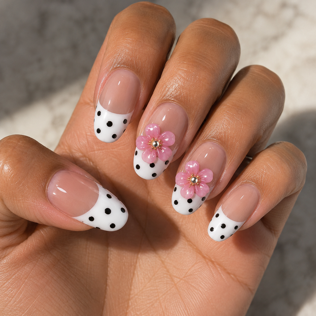 Pretty in Polka – Press\-On Nail Set