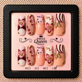 Burgundy Butterfly | Floral & Gold Press-On Nails