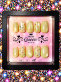 Confetti Lemon Drop | Yellow Shimmer Confetti Press-On Nails