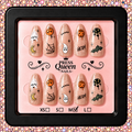 Nude Nightmares | Nude Glitter Halloween Press-On Nails