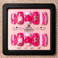 Queen of Hearts | Hot Pink Bling Press-On Nails