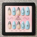 Ice Queen | Baby Blue & Silver Chrome Press-On Nails