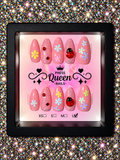 Ladybug Love | Pink Floral Ladybug Press-On Nails