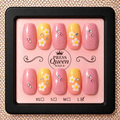 Sunshine & Daisies | Pink & Yellow Floral Press-On Nails
