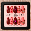 Cherry Kiss | Red & Pink Romantic Press-On Nails