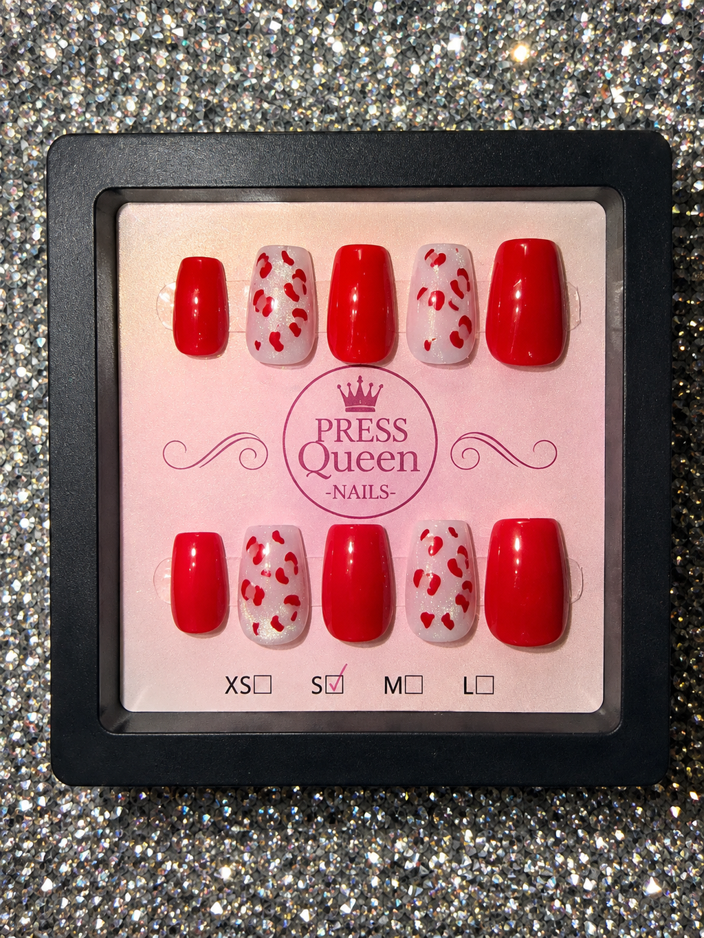 Red Hot Cheetah | Red Leopard Press-On Nails