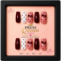 Burgundy Bow | Burgundy, Blush & Polka Dot Press-On Nails