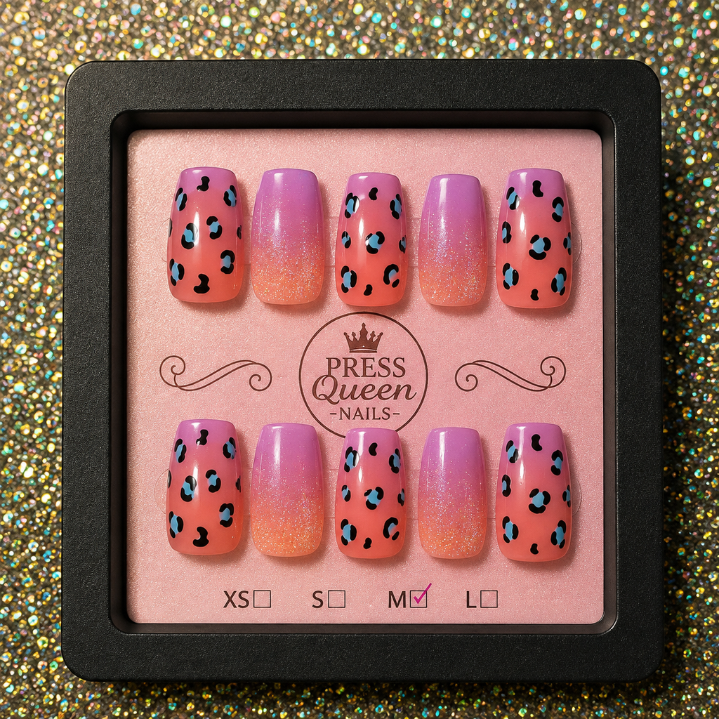 Wild Side | Colorful Leopard Print Press-On Nails