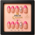 Pink Petal Glam | Hot Pink French Tip Press-On Nail