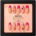 Starstruck Pink | Hot Pink French Tip & Star Press-On Nails