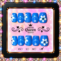 Blue Blossom | Royal Blue Floral Press-On Nails
