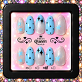 Blue Star Dream | Baby Blue & Silver Sparkle Press-On Nails