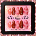 Rosewood Elegance | Pink Marble & Mocha Press-On Nails