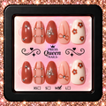Autumn Romance | Terracotta Floral Press-On Nails