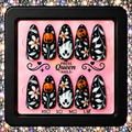 Midnight Boo Blooms | Black Floral Halloween Press-On Nails