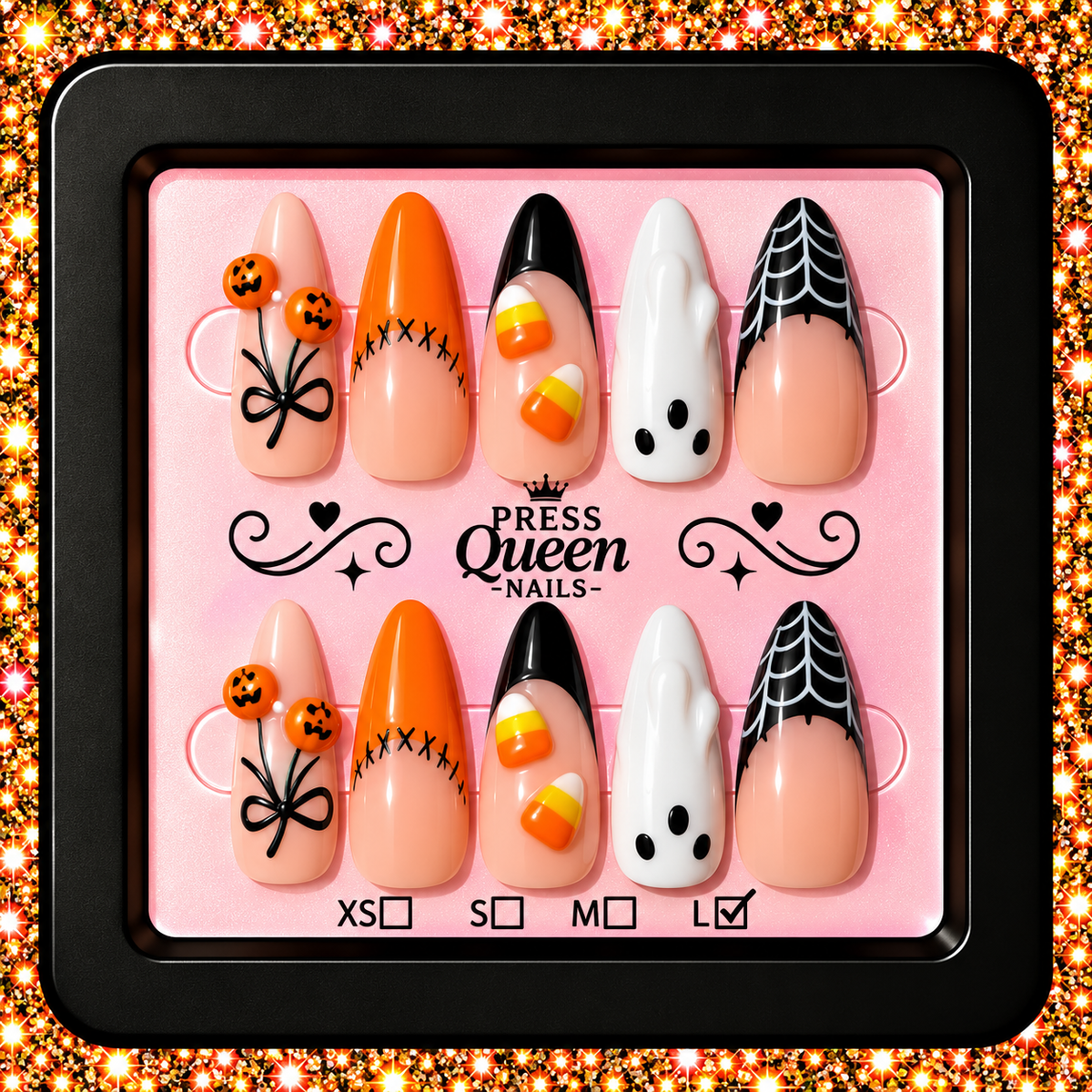 Sweet & Spooky | Halloween 3D Press-On Nails